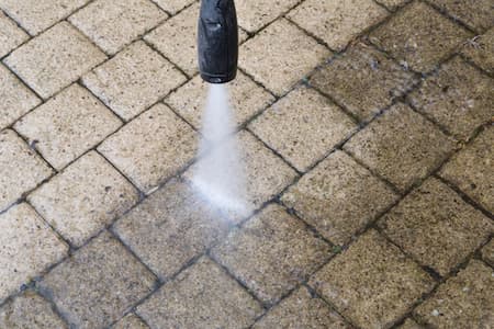 Driveway and sidewalk cleaning